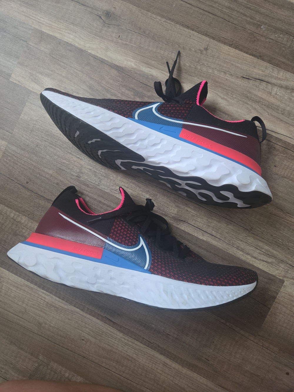 2020 Men's Nike React Infinity Run Flyknit  Red Orbit Black  CD4371-005